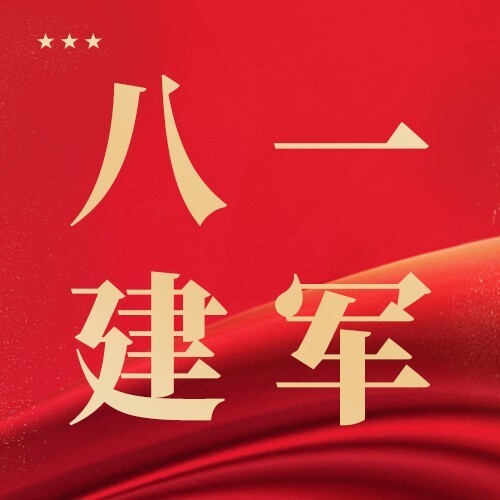 质感司法党政建军节节日海报模板