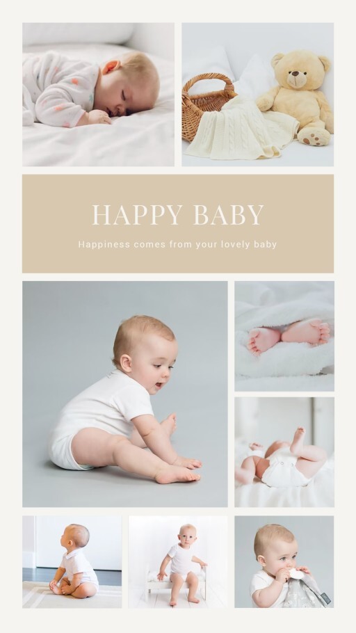 可爱小日常拼图模板