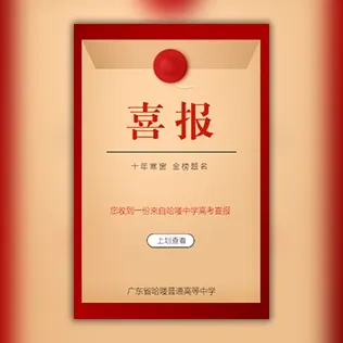 学校高考喜报中考喜报模板