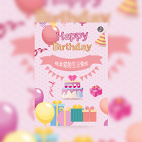 大人粉色清新女神情侣闺蜜朋友生日聚会