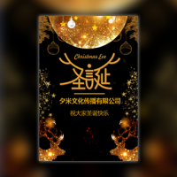 炫丽动态圣诞节通用邀请函